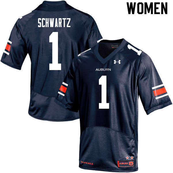 Women's Auburn Tigers #1 Anthony Schwartz Navy 2020 College Stitched Football Jersey